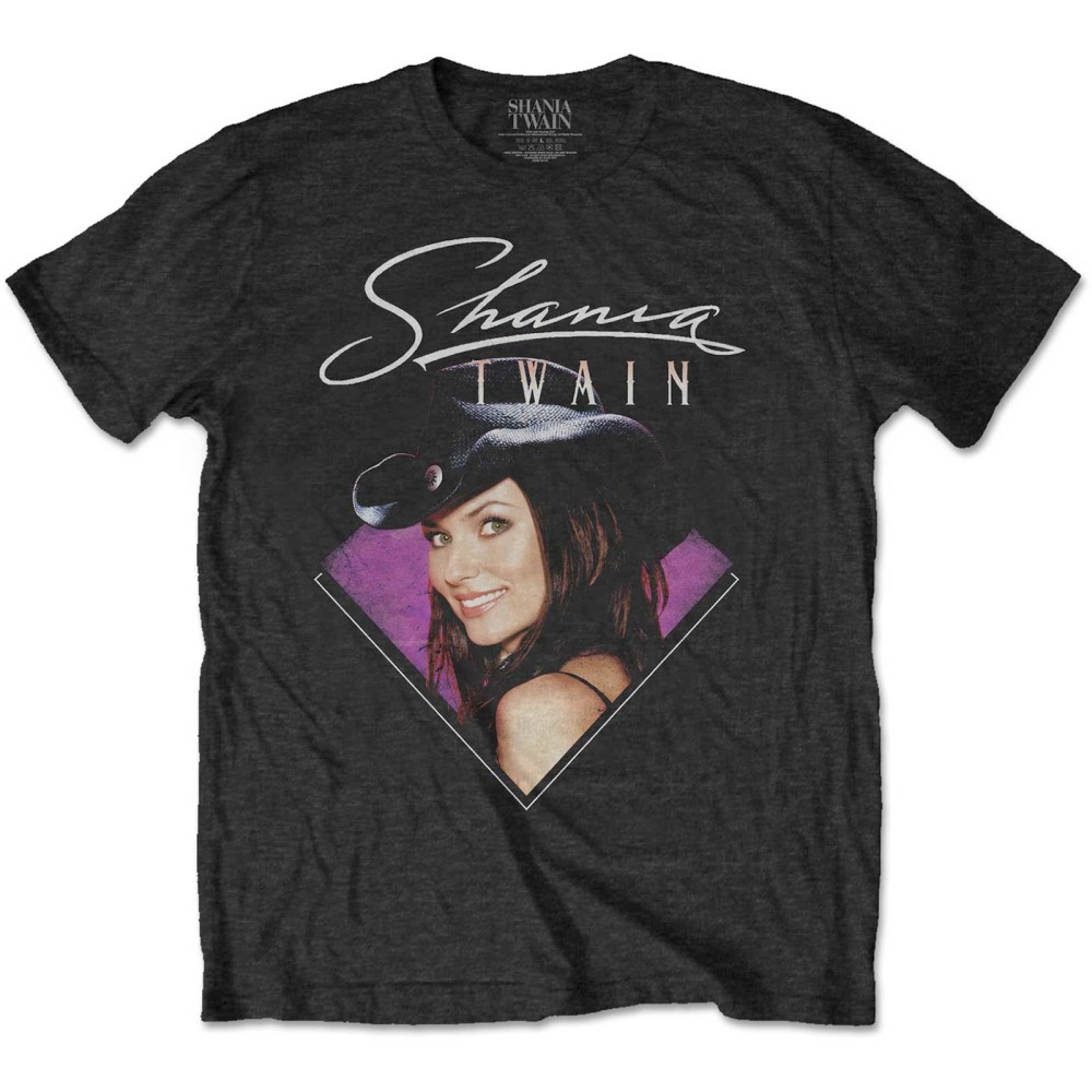 Shania Twain - Purple Photo Tshirt Homme - Noir